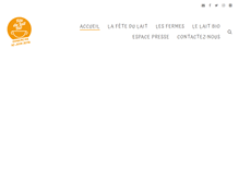 Tablet Screenshot of fete-du-lait-bio.fr